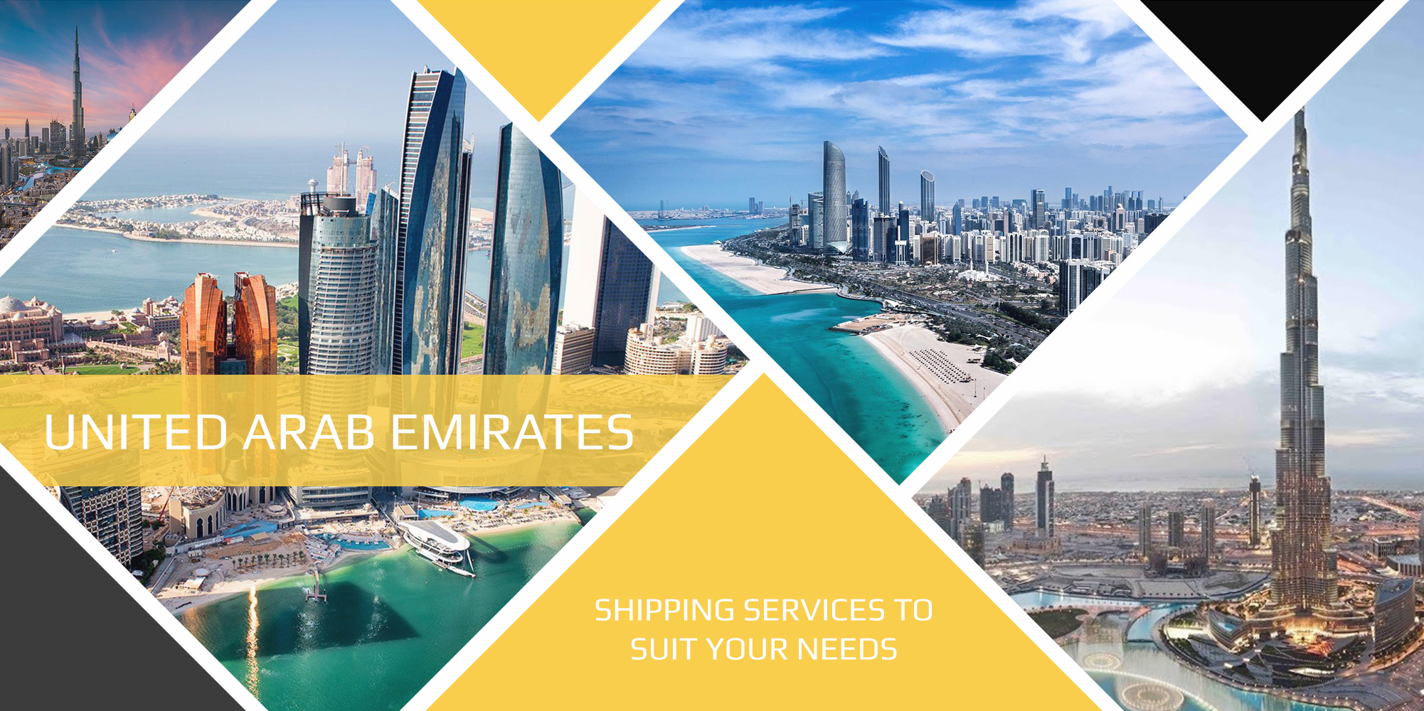 Shipping to United Arab Emirates country banner