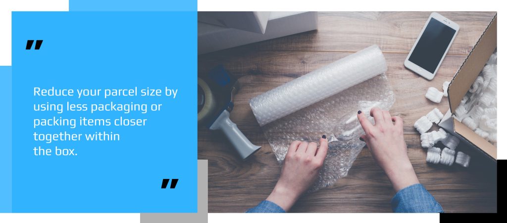Bubble wrap being used to protect items in packaging